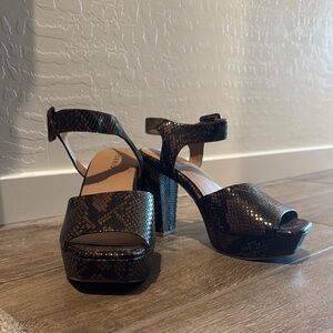Torrid Black and Brown Platform Heels